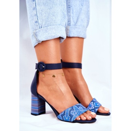 Sandalias Mujer Maciejka Leather Azul Marino 04235-17 / 00-5 6