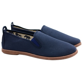 LIBRAPOP Zapatillas Livo de Alpargatas Textiles Azul Marino para Hombre 1