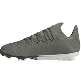 Botas de fútbol adidas X 19.3 Fg Jr EF8374 caqui 2