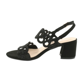 Sandalias negras con circonitas Filippo DS1355 / 20 BK negro 1 Sandalias negras con circonitas Filippo DS1355 / 20 BK negro 1