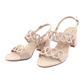 Sandalias con circonita Filippo DS1355 / 20 BE beige 2 Sandalias con circonita Filippo DS1355 / 20 BE beige 2