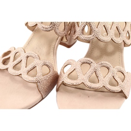 Sandalias con circonita Filippo DS1355 / 20 BE beige 5 Sandalias con circonita Filippo DS1355 / 20 BE beige 5