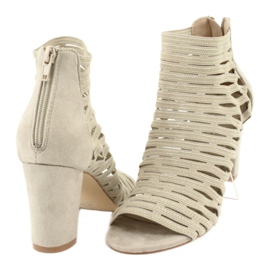 Sandalias con pala de ante Filippo DS1275 / 20 BE beige 3