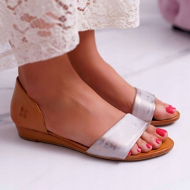 Sandalias Mujer Maciejka Leather Red 1971 Nomara marrón multicolor 5