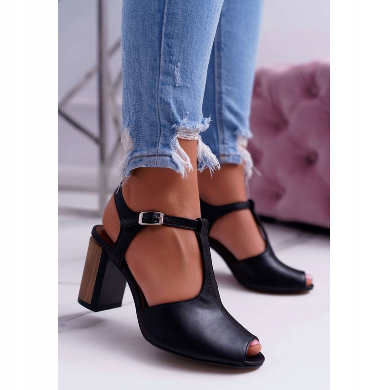 Sandalias Piel Mujer Maciejka Negro 04117 1
