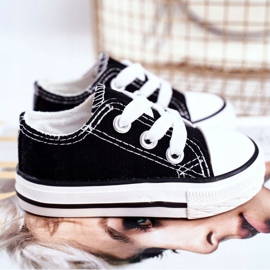 FRROCK Zapatos deportivos clásicos negros Filemon para niños 4