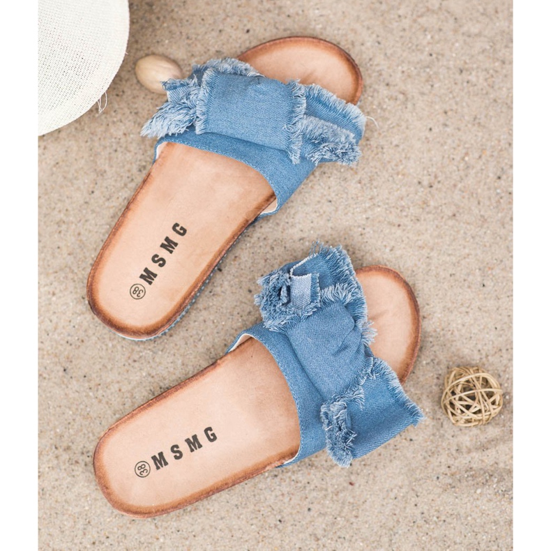 SHELOVET Pantuflas Textiles azul 1 SHELOVET Pantuflas Textiles azul 1