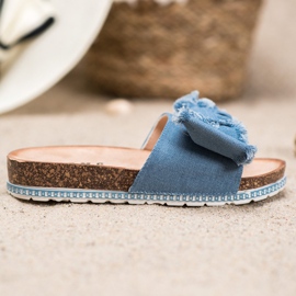 SHELOVET Pantuflas Textiles azul 4