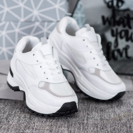 SHELOVET Zapatillas deportivas blancas blanco 3