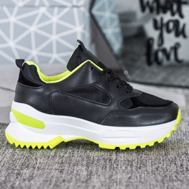 SHELOVET Zapatillas deportivas negras negro 2