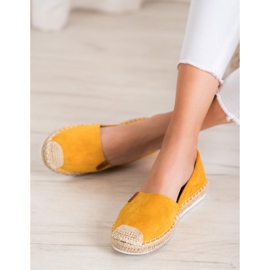 SHELOVET Alpargatas clásicas amarillo 4