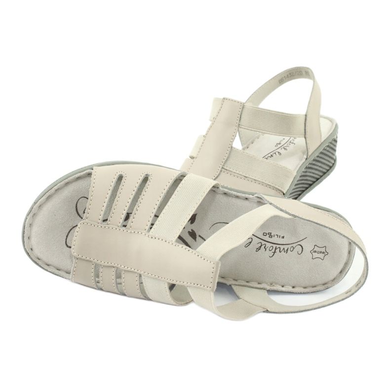 Filippo DS1432/20 Sandalias de mujeres Línea de confort de Beige 5