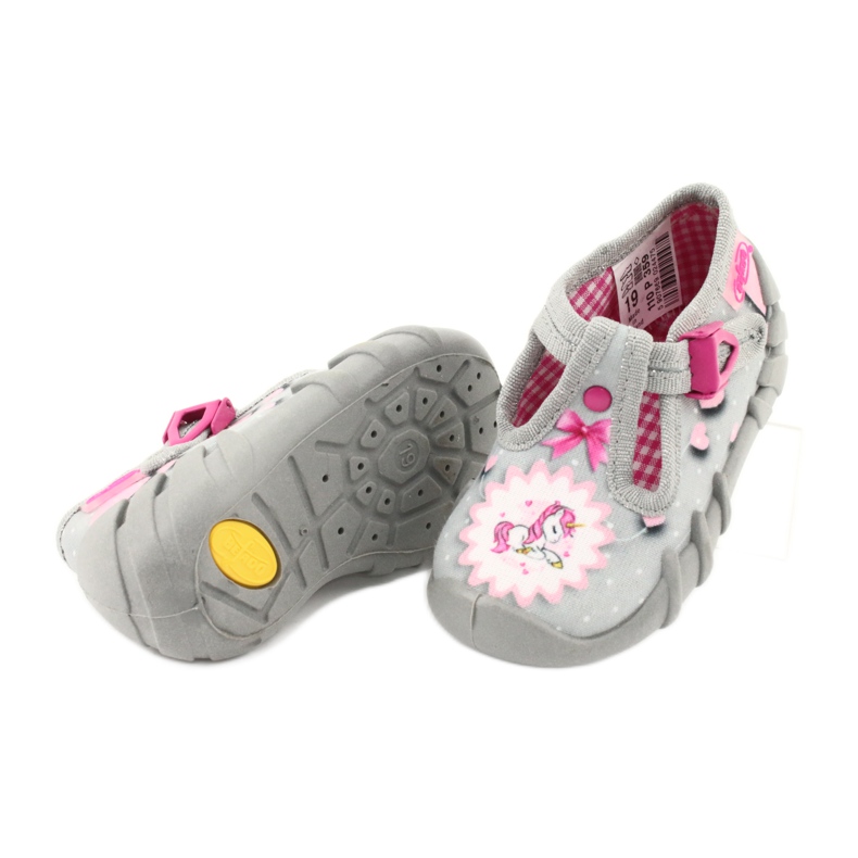 Calzado infantil befado 110P359 rosado gris 4