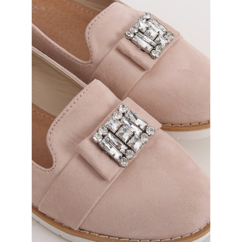 Mocasines beige ante pastel T245 Beige 2