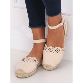 Alpargatas caladas beige JH119 Beige 1 Alpargatas caladas beige JH119 Beige 1