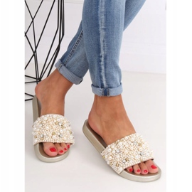 Pantuflas con perlas BG66 Gold dorado 3