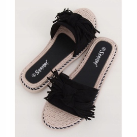 Pantuflas negras de mujer negras CK159 Negro 2