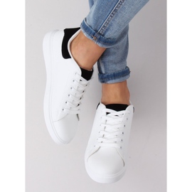 Zapatillas de mujer blancas LA85P Negro blanco 3