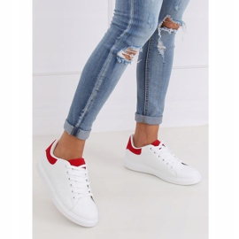 Zapatillas de mujer blancas LA85P Rojo blanco 1 Zapatillas de mujer blancas LA85P Rojo blanco 1