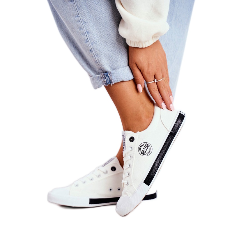 Zapatillas de Mujer Big Star White FF274228 blanco negro 3