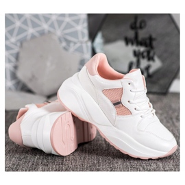 Weide Zapatillas blancas claras blanco 3