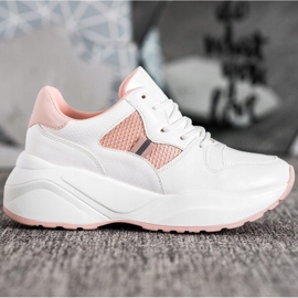 Weide Zapatillas blancas claras blanco 4