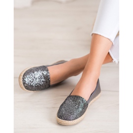 SHELOVET Slipons brillantes gris 1