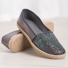 SHELOVET Slipons brillantes gris 4