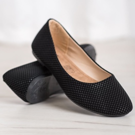 BAOLIKANG Bailarina negra con estampado negro 4