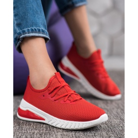 SHELOVET Zapatillas Textiles rojo 1