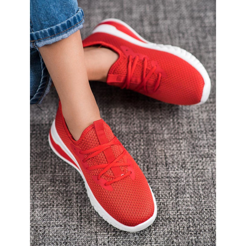 SHELOVET Zapatillas Textiles rojo 2