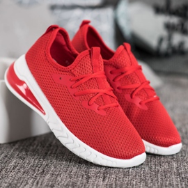SHELOVET Zapatillas Textiles rojo 4