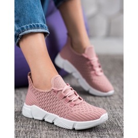 SUPER COOL Zapatillas rosadas de textil rosado 4