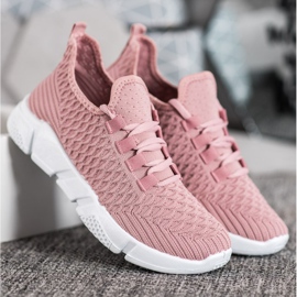 SUPER COOL Zapatillas rosadas de textil 2
