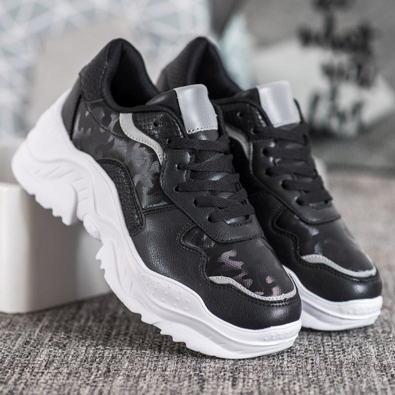 SHELOVET Zapatillas ligeras negro 2