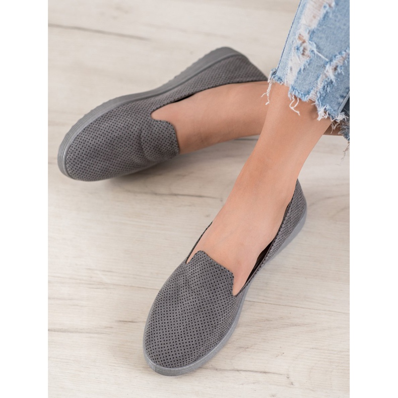 SHELOVET Suede Lords gris 1