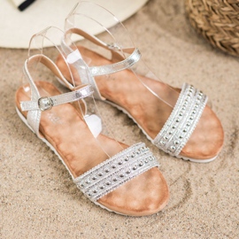 Emaks Sandalias de mujer cómodas gris 4