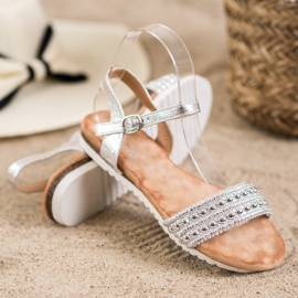 Emaks Sandalias de mujer cómodas gris 5