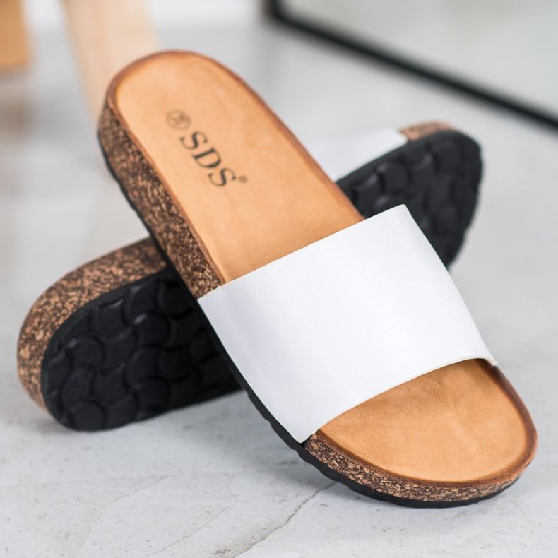 SDS Pantuflas Clásicas blanco 1