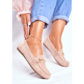 BUGO Mocasines Mujer Ante Beige Dive 2