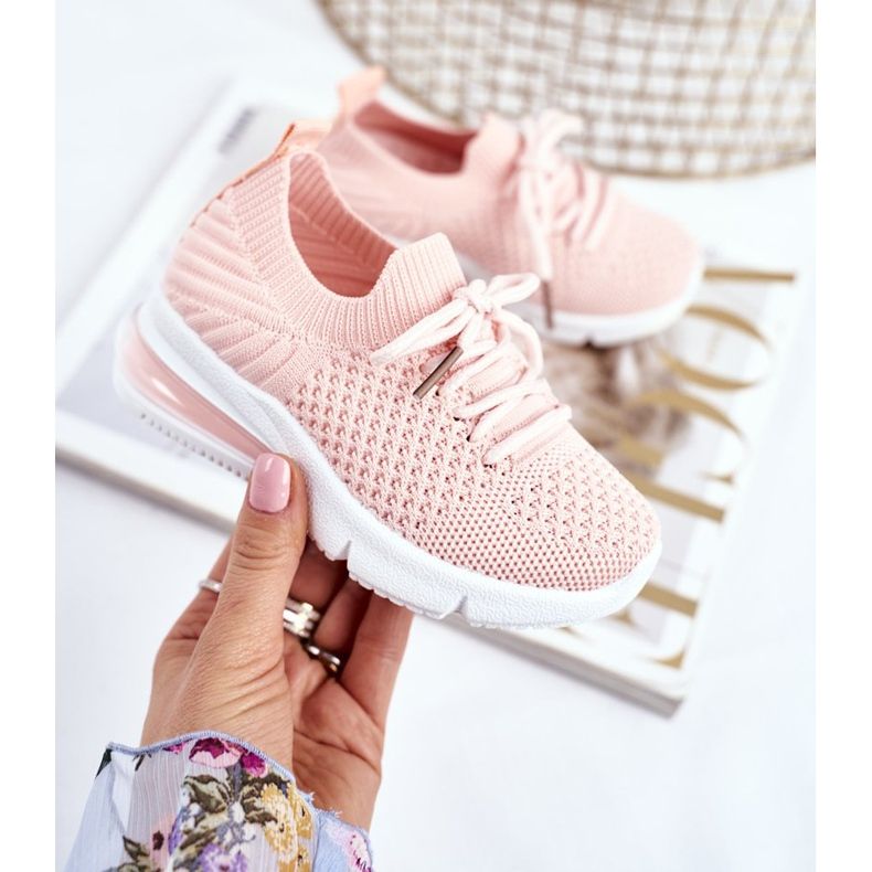 FRROCK Zapatilla Deportiva Infantil Cordones Rosa Lena 2