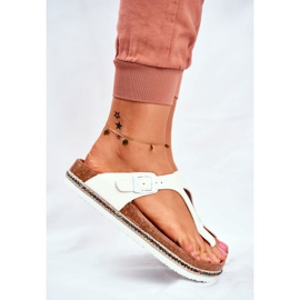 Chanclas de mujer Big Star White FF274631 blanco 3