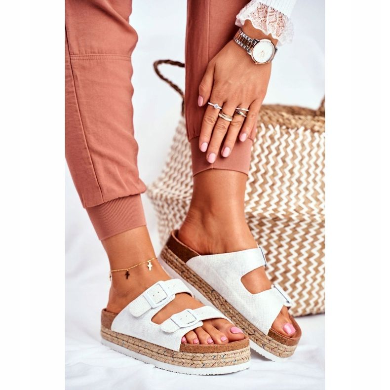 Pantuflas de Mujer Big Star White FF274665 blanco 1