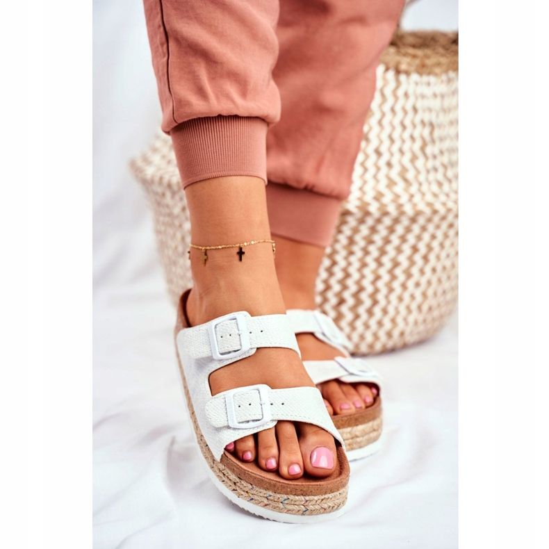 Pantuflas de Mujer Big Star White FF274665 blanco 2