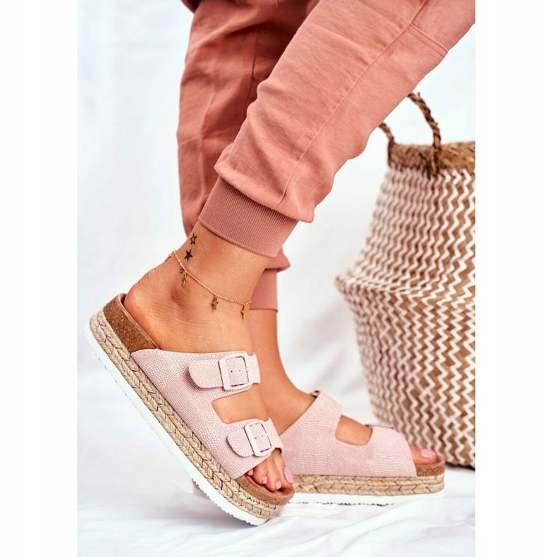 Pantuflas de Mujer Big Star Pink FF274669 rosa 2