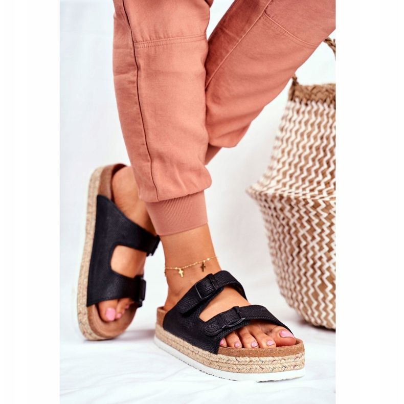 Pantuflas de Mujer Big Star Black FF274664 negro 2