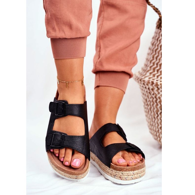 Pantuflas de Mujer Big Star Black FF274664 negro 1