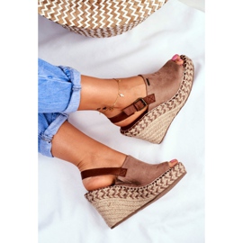 Sandalias Mujer Con Cuña Big Star Beige FF274982 5