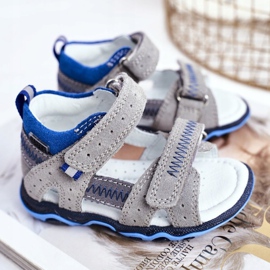 Bartek S.A. Sandalias infantiles para niño Bartek T-71824 / 76G gris 1
