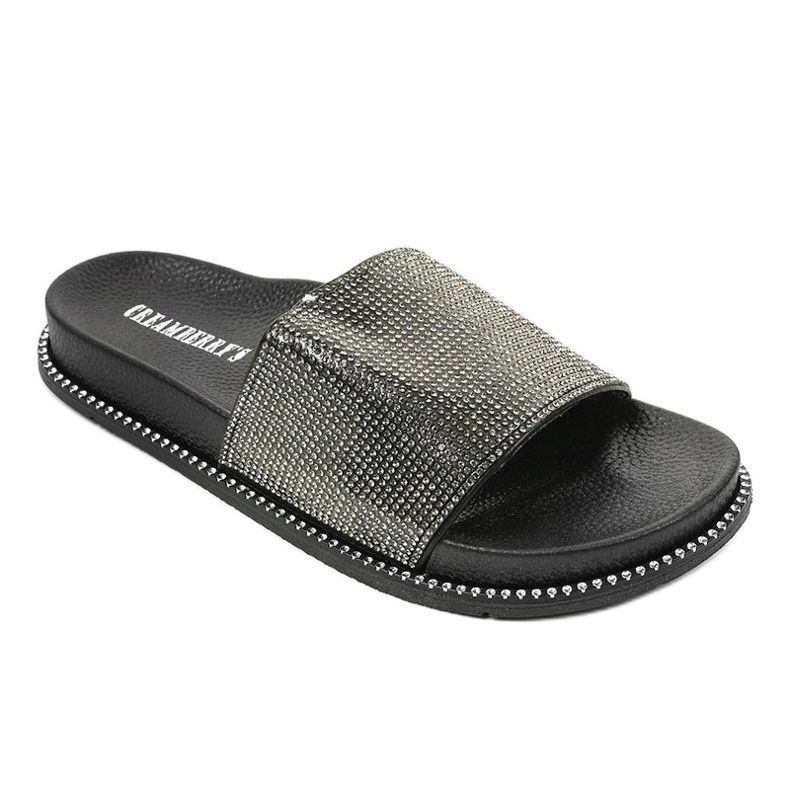 Pantuflas negras brillantes RL216 negro 1